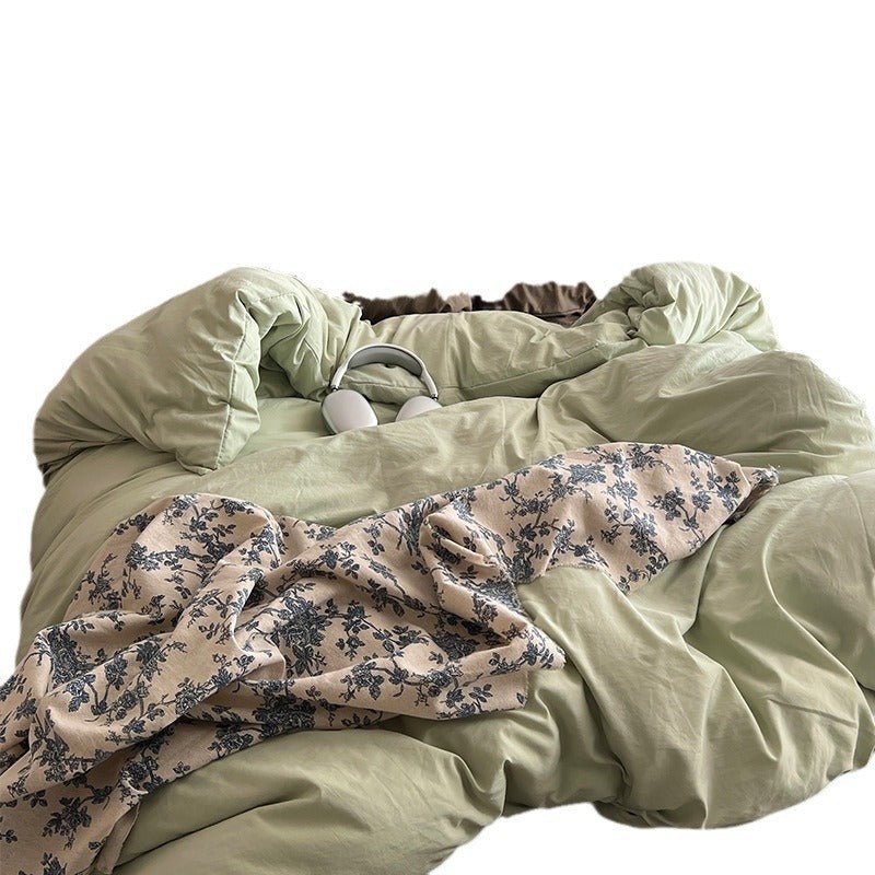 Super Soft Mixed Washed Cotton Four - piece Set - Hearth & Lume
