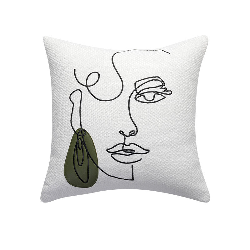Green Pillow Bedside Cushion Nordic Sofa Pillow Cases - Hearth & Lume
