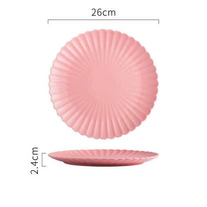 Creative Simple Solid - color Ceramic Plate - Hearth & Lume