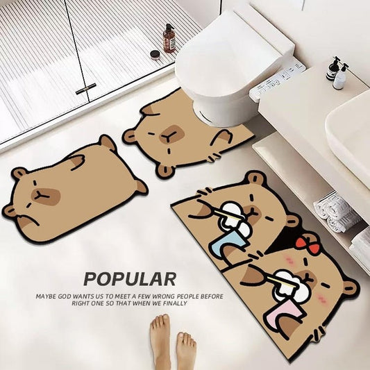 Diatom Mud Bathroom Floor Mat Strong Absorbent Bathroom - Hearth & Lume