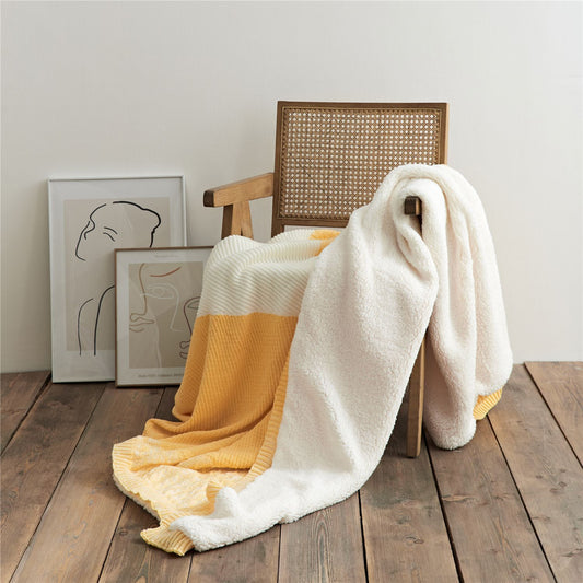 Lamb Cashmere Thickened Warm Blanket Quilt Knitting - Hearth & Lume