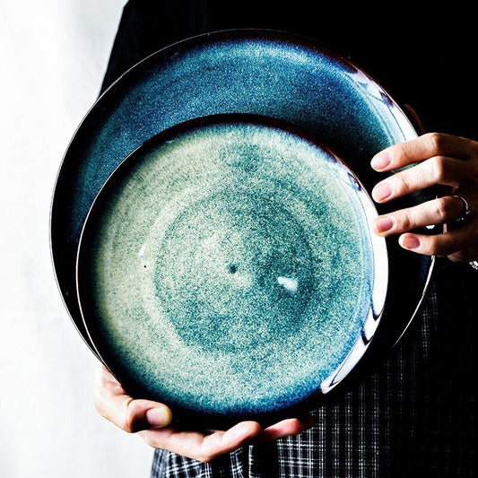 Japanese Round Ceramic Plate - Hearth & Lume