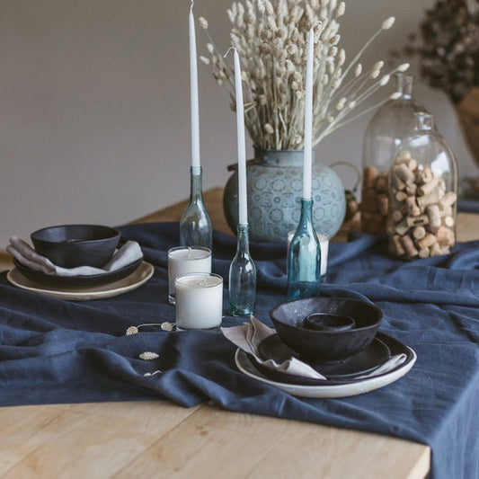 Linen Table Flag Fabric Art Plain Simple Washed Waterproof Tea Sheet Cloth - Hearth & Lume