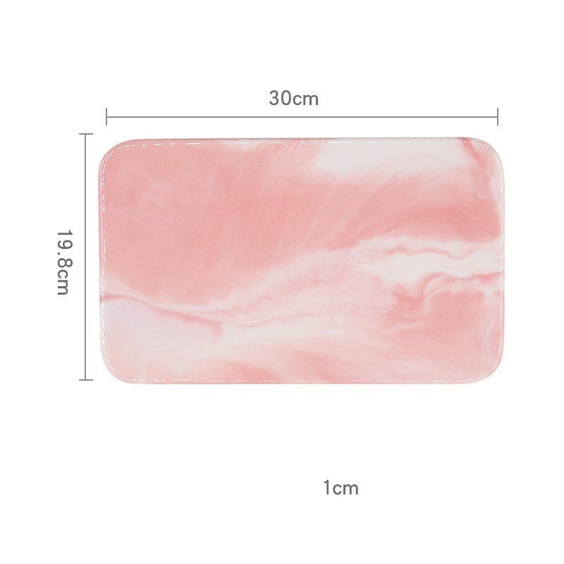 Nordic Simple Marbled Ceramic Tray - Hearth & Lume