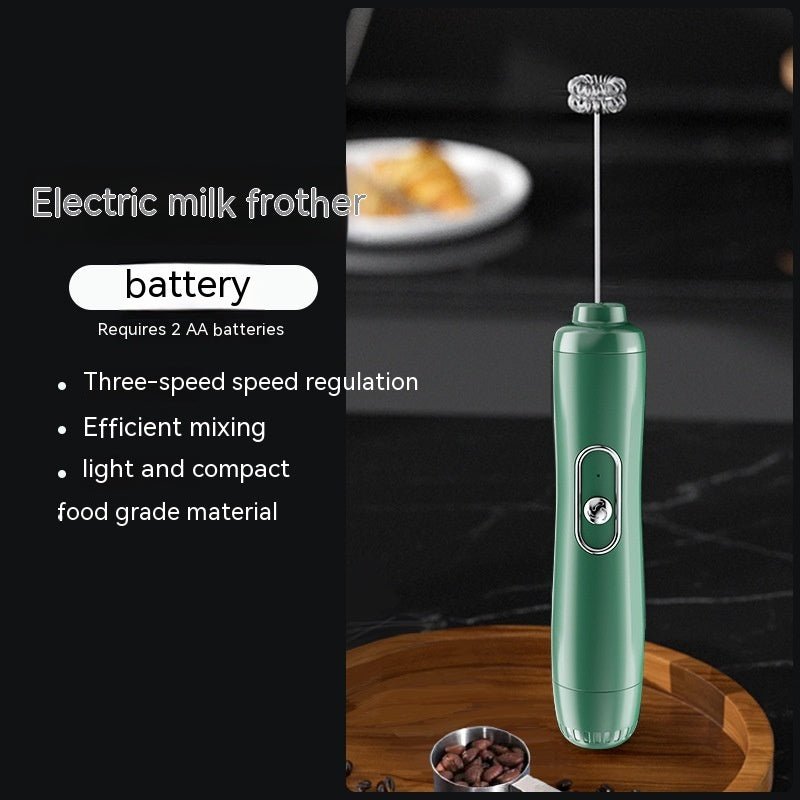 Milk Frother Coffee Frother Household Electric Milk Stirring Battery Handheld Blender - Hearth & Lume
