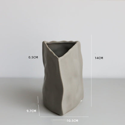 Nordic Irregular Art Ceramic Vase Decoration Living Room - Hearth & Lume