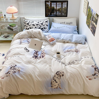 Household Fashion Simple Pure Cotton 3D Printing Bedding - Hearth & Lume