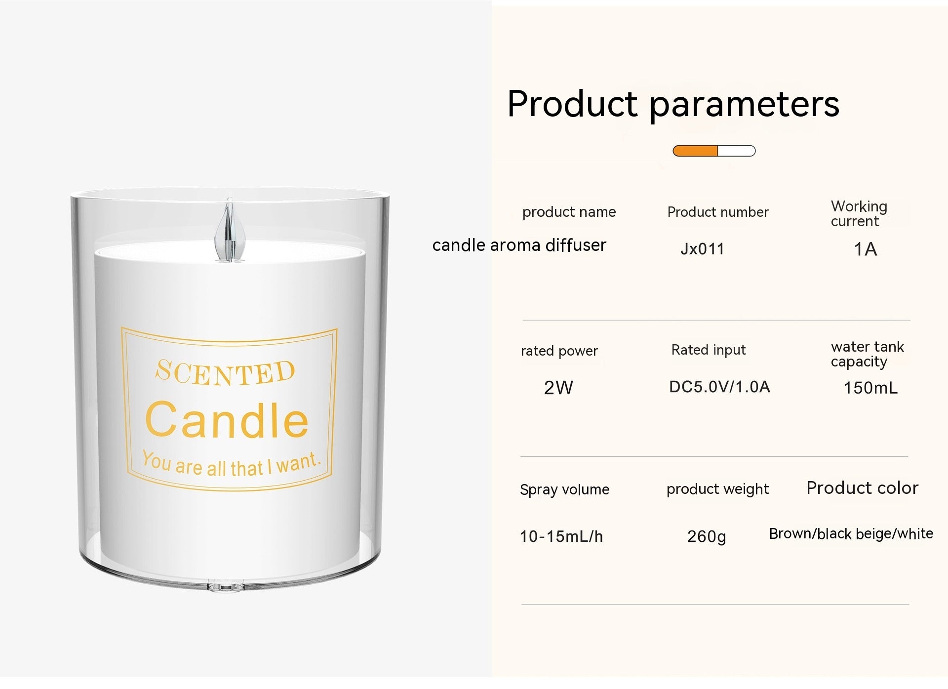 Candle Aroma Diffuser Household Bedroom Desktop - Hearth & Lume