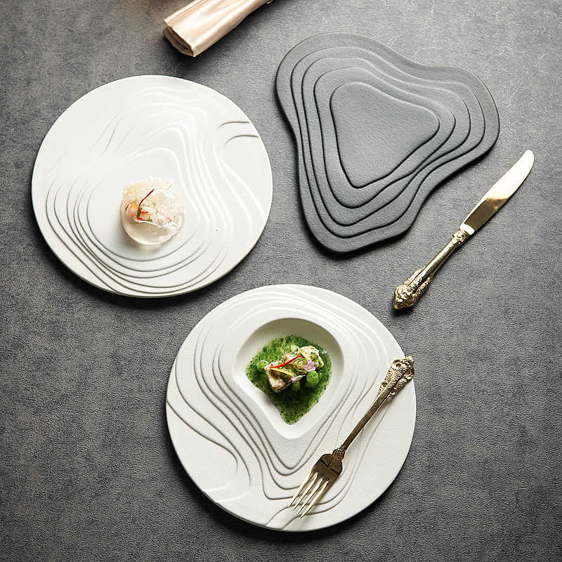 Dessert Steak Terrace Creative Ceramic Western Plate - Hearth & Lume