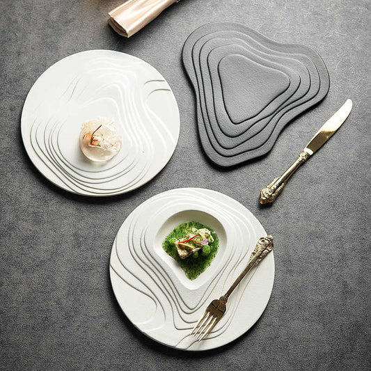Dessert Steak Terrace Creative Ceramic Western Plate - Hearth & Lume