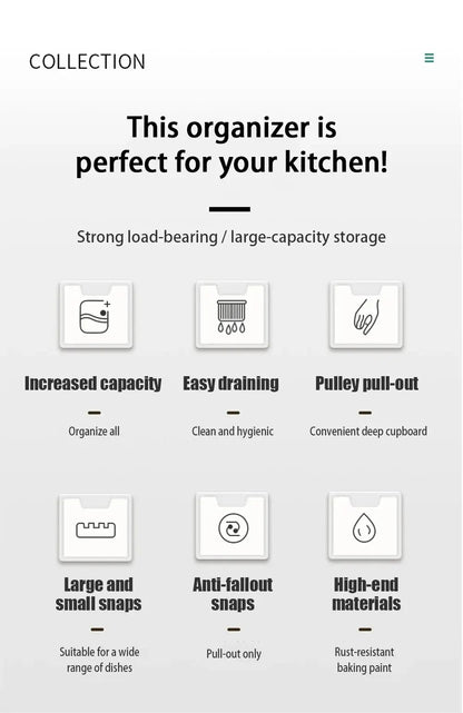 Multi - functional Kitchen Storage Rack Dish Draining Rack - Hearth & Lume