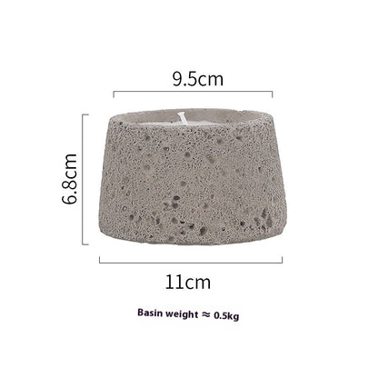 Home Decorative Crafts Candle Holder Cement Aromatherapy Candle Cup - Hearth & Lume
