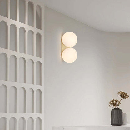 Bedroom Bedside Lamp Simple Glass Ball Wall Lamp - Hearth & Lume