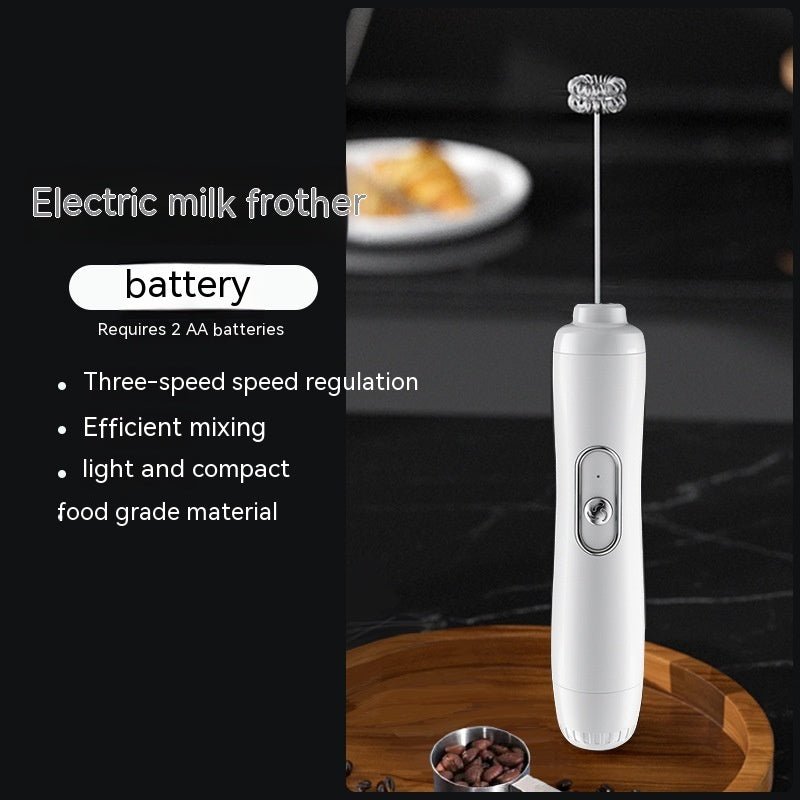 Milk Frother Coffee Frother Household Electric Milk Stirring Battery Handheld Blender - Hearth & Lume