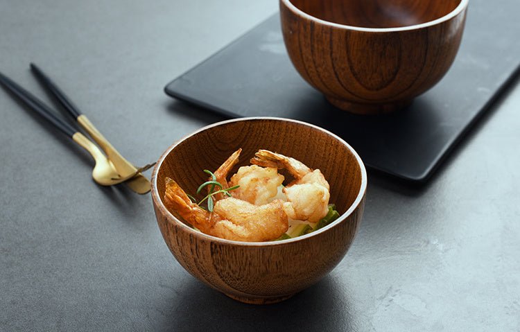 Retro Japanese Style Wooden Tableware - Hearth & Lume