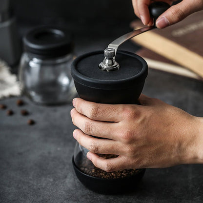 Household Portable Glass Hand - cranked Coffee Machine - Hearth & Lume