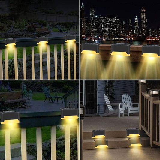 New Upgrade Waterproof LED Solar Fence Lamp Solar Deck Lights - Hearth & Lume