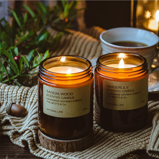 Home Handmade Aromatherapy Teal Candle Cups