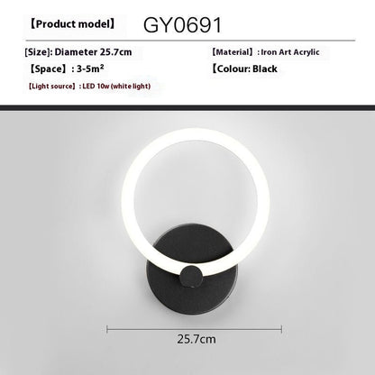 Creative Wall Lamp Simple Modern Bedroom Bedside Lamp - Hearth & Lume