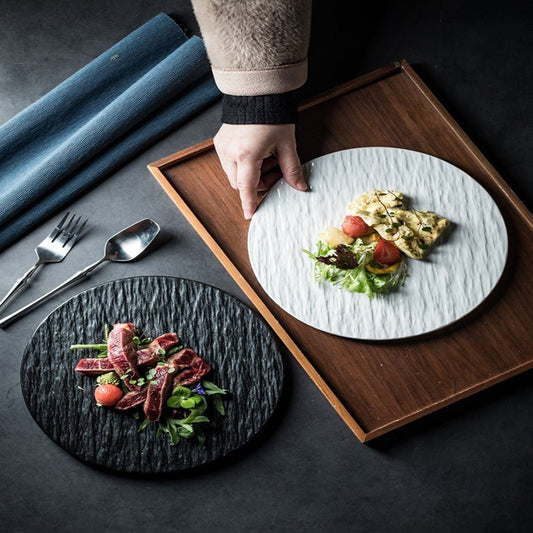 Porcelain Dinner Plate Household Hotel Steak Plate - Hearth & Lume