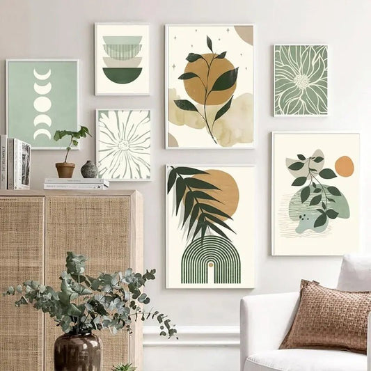 Green Plant Decorative Painting - Hearth & Lume