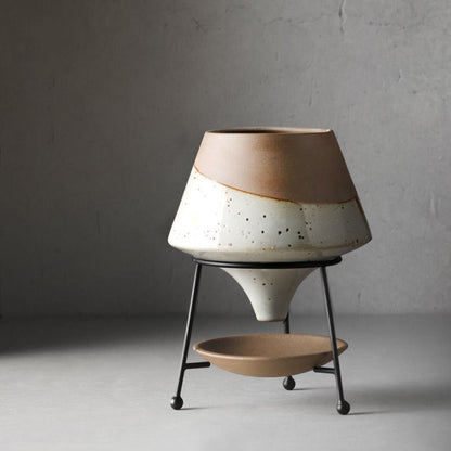 Creative Ceramic Flower Pot Nordic Iron Frame - Hearth & Lume