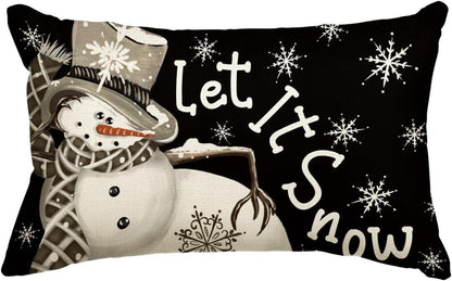 Christmas Simple Linen Pillow Cover Home Sofa Decoration - Hearth & Lume