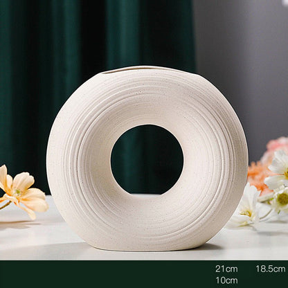 European - style Ceramic Creative Vase Frosted Ornaments - Hearth & Lume