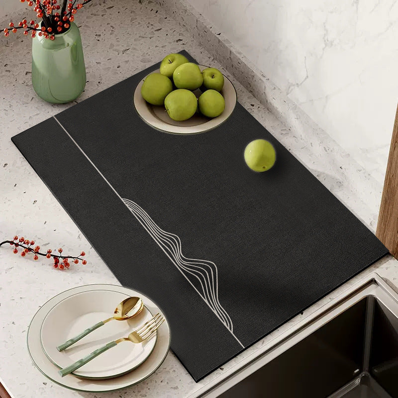 Diatom Ooze Absorbent Kitchen Table Mat