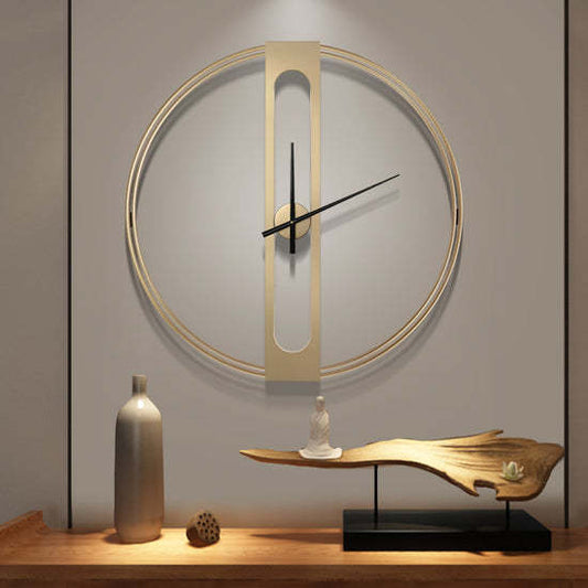 Modern Minimalist Fashion Round Living Room Wall Clock - Hearth & Lume