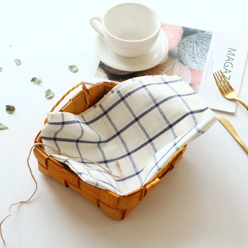 Nordic Style Cotton Striped Plaid Napkin - Hearth & Lume