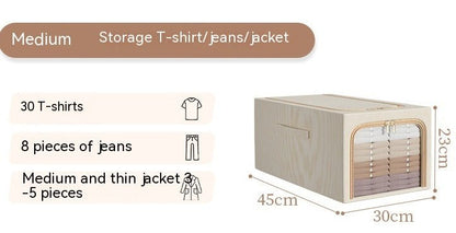 Visual Cotton And Linen Clothes Storage Box - Hearth & Lume