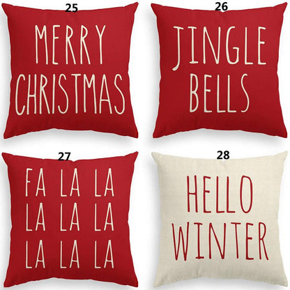 Christmas Fashion Minimalist Print Sofa Pillow Cover - Hearth & Lume