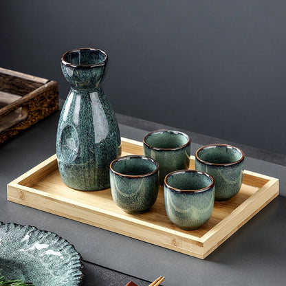 Japanese Sake Pot Set Kiln Variator - Hearth & Lume