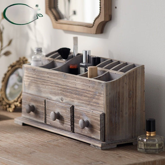 Solid Wood Desktop Cosmetic Case - Hearth & Lume