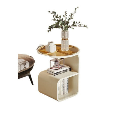 Simple Modern Round Tempered Glass Sofa Side Table - Hearth & Lume