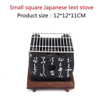 Japanese Mini Grill Household Indoor Charcoal Grill Full Set - Hearth & Lume