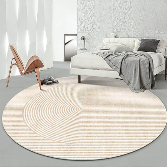 Modern Light Luxury Round Carpet Bedroom Living Room Sofa Leg Pads - Hearth & Lume