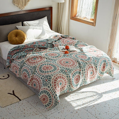 Bohemian Cotton Four Seasons Sofa Cover Blanket - Hearth & Lume