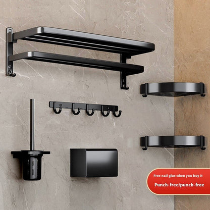 Towel Rack Black Bathroom Rack Bathroom Pendant - Hearth & Lume