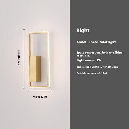 LED Nordic Modern Minimalist Wall Lamp Bedroom - Hearth & Lume