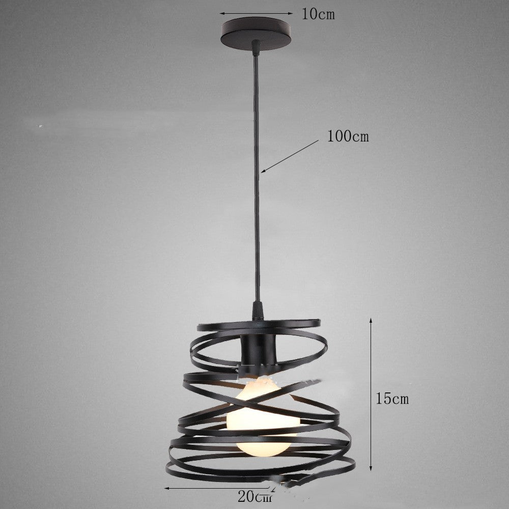 Restaurant Cafe Bar Iron Art Single Head Post Modern Chandelier - Hearth & Lume