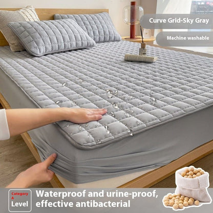 Antibacterial Soybean Quilted Fitted Sheet Water - proof Mattress - Hearth & Lume