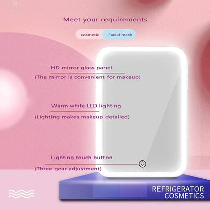 Mini Makeup Fridge Portable Cosmetic Refrigerator - Hearth & Lume