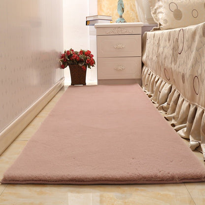 Imitation rabbit fur bedroom bedside blanket - Hearth & Lume