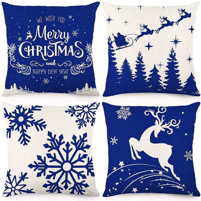 Christmas Fashion Minimalist Print Sofa Pillow Cover - Hearth & Lume