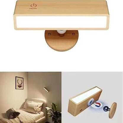 Creative Bedroom Minimalist Wooden Wall Lamp - Hearth & Lume
