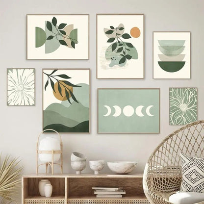 Green Plant Decorative Painting - Hearth & Lume