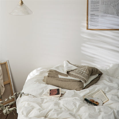 Lamb Cashmere Thickened Warm Blanket Quilt Knitting - Hearth & Lume