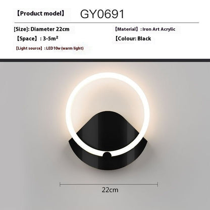 Creative Wall Lamp Simple Modern Bedroom Bedside Lamp - Hearth & Lume
